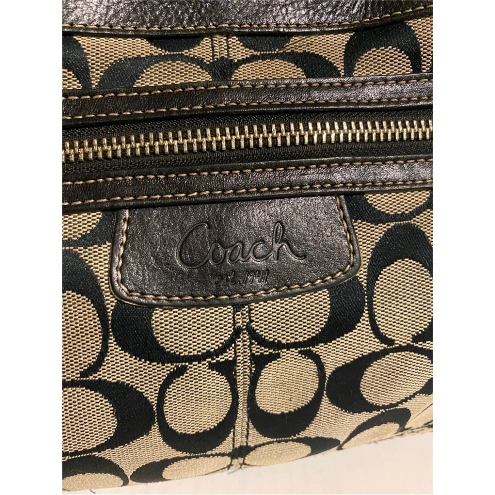 Coach vintage CC signature print canvas satchel handbag - Picture 7 of 9